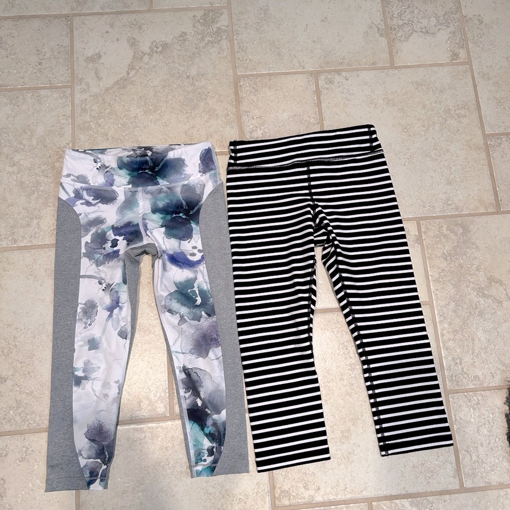 Athleta Girl capri pant lot. 7 & 8/10